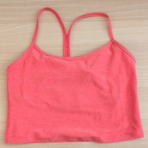 Beyond Yoga Heathered Orange Cropped Camisole